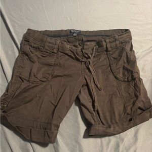 Bluenotes Olive Brown Cargo Drawstring Shorts